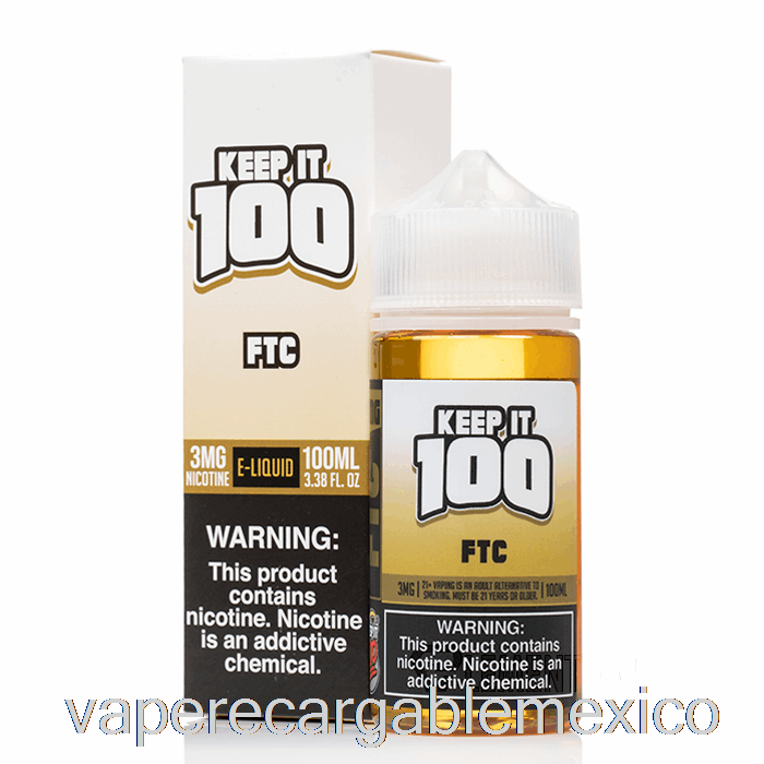 Vape Recargable Ftc - Keep It 100 E-líquido - 100ml 3mg